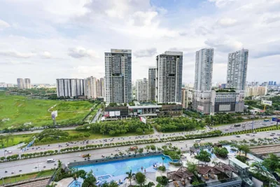 Zwei-Schlafzimmer-Wohnung mit Flussblick — Lumiere Riverside Heera Stay Apartment